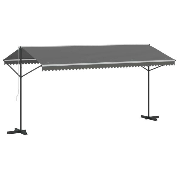 Самостоятелен сенник Сиво 5 x 3 m Полиестер