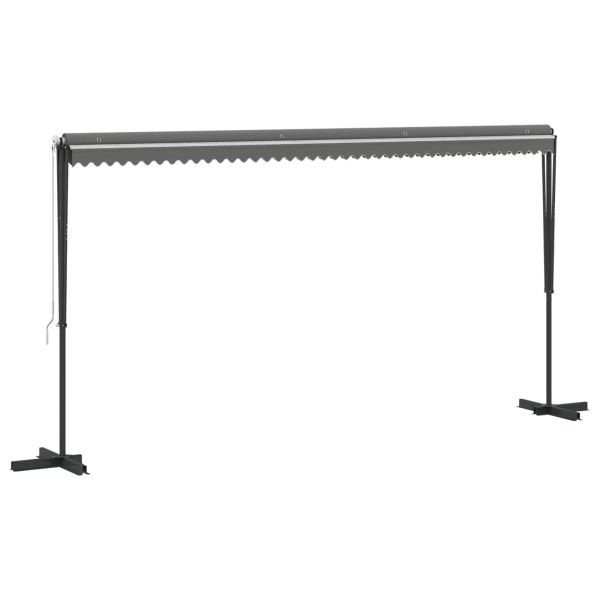 Самостоятелен сенник Сиво 5 x 3 m Полиестер