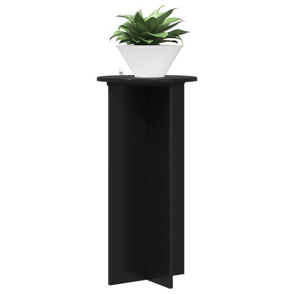 Стойка за растения 2 pcs Черно 40 x 40 x 80 cm