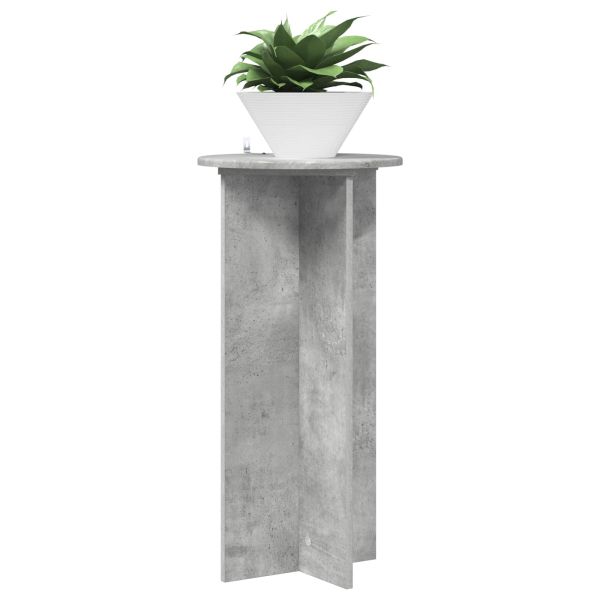 Стойка за растения 2 pcs Бетонно сиво 40 x 40 x 80 cm