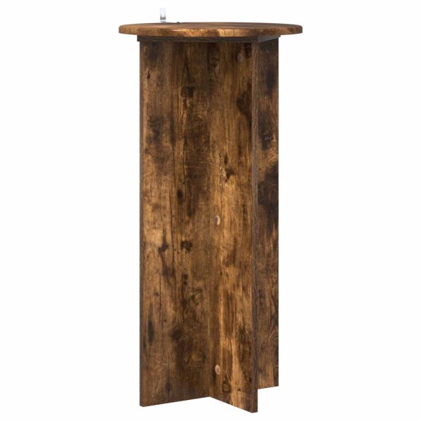 Стойка за растения 2 pcs Опушен дъб 40 x 40 x 80 cm