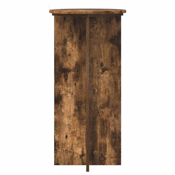 Стойка за растения 2 pcs Опушен дъб 40 x 40 x 80 cm