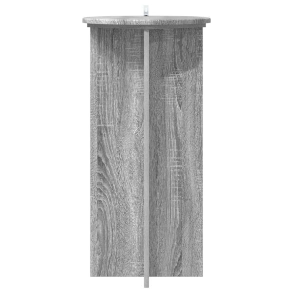 Стойка за растения 2 pcs Сива сонома 40 x 40 x 80 cm