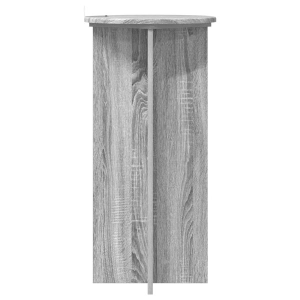 Стойка за растения 2 pcs Сива сонома 40 x 40 x 80 cm