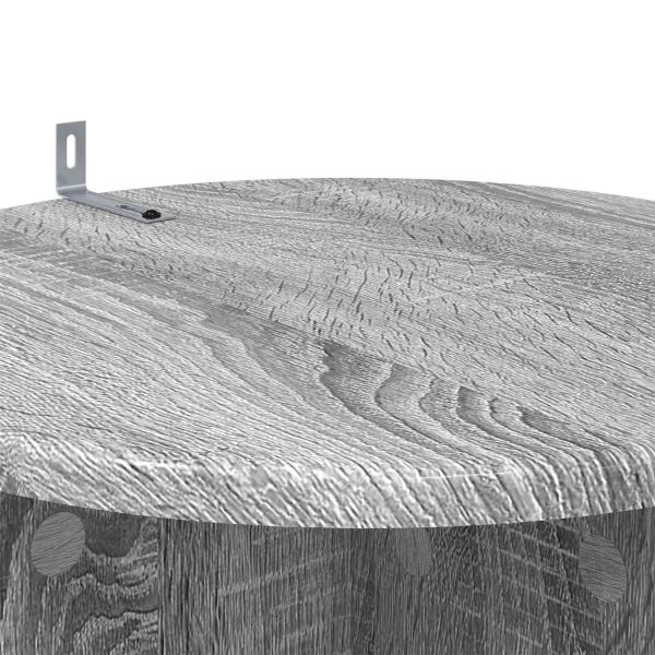 Стойка за растения 2 pcs Сива сонома 40 x 40 x 80 cm