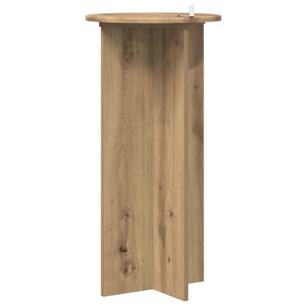 Стойка за растения 2 pcs Дъб артизан 40 x 40 x 80 cm