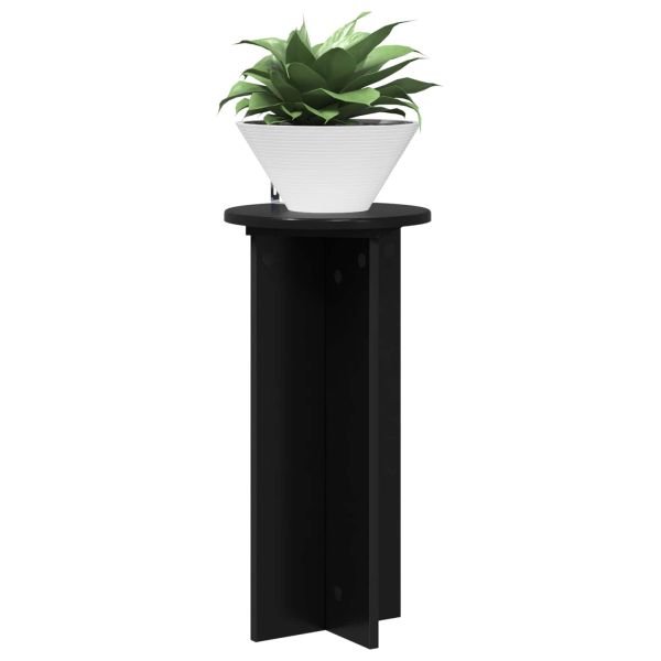 Стойка за растения 2 pcs Черно 29,5 x 29,5 x 60 см