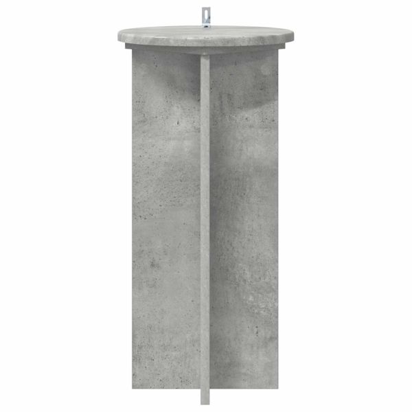 Стойка за растения 2 pcs Бетонно сиво 29,5 x 29,5 x 60 см