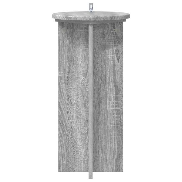 Стойка за растения 2 pcs Сива сонома 29,5 x 29,5 x 60 см