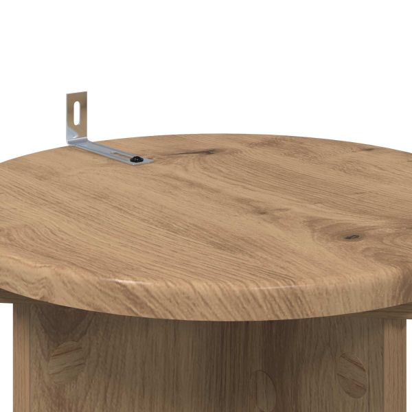 Стойка за растения 2 pcs Дъб артизан 29,5 x 29,5 x 60 см