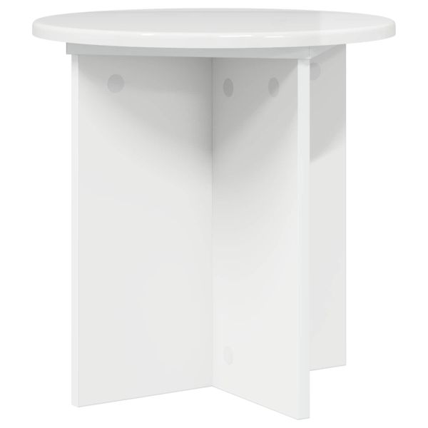 Стойка за растения 2 pcs Бял гланц 40 x 40 x 40 cm