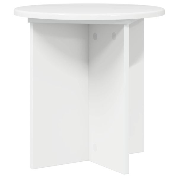 Стойка за растения 2 pcs Бял гланц 40 x 40 x 40 cm