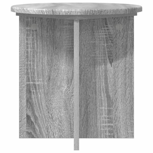 Стойка за растения 2 pcs Сива сонома 40 x 40 x 40 cm