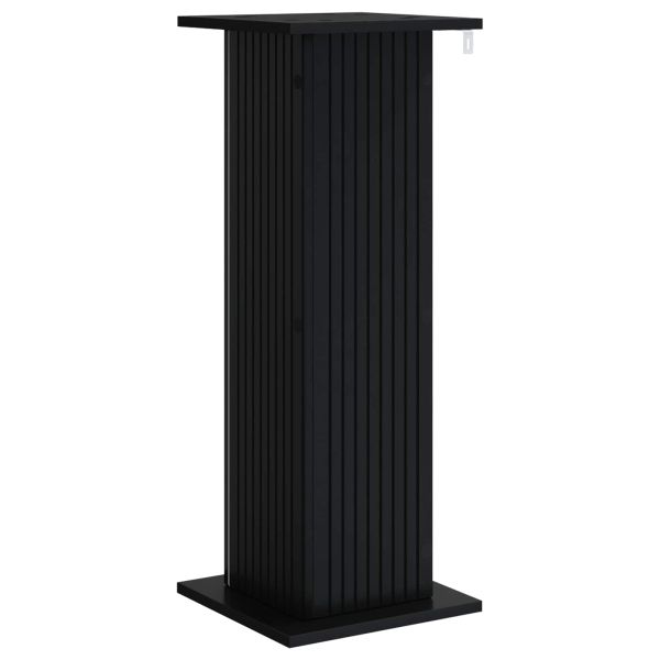 Стойка за растения Черно 30,5 x 30 x 80,5 см