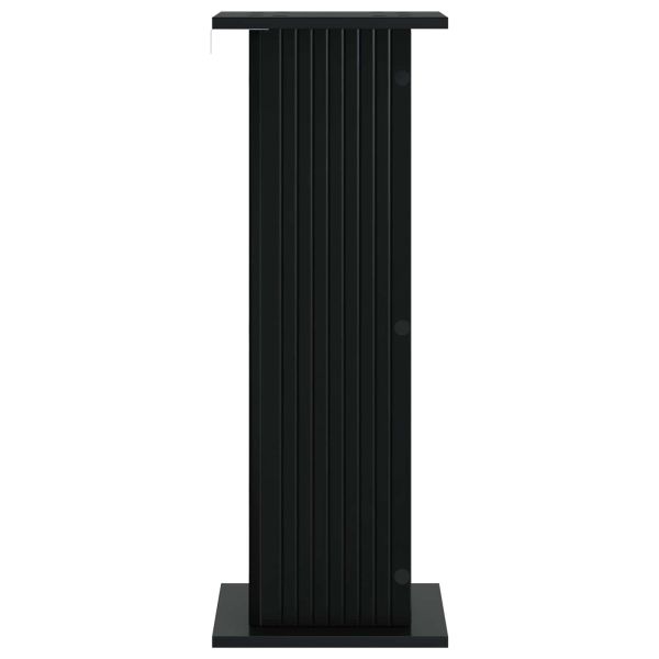 Стойка за растения 2 pcs Черно 30,5 x 30 x 80,5 см