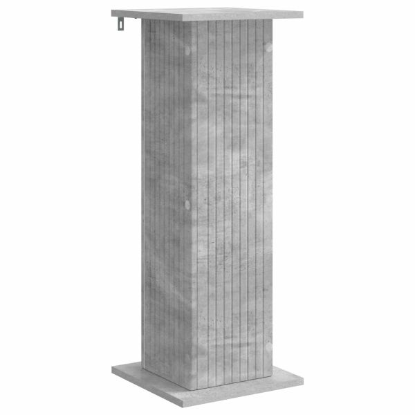 Стойка за растения Бетонно сиво 30,5 x 30 x 80,5 см