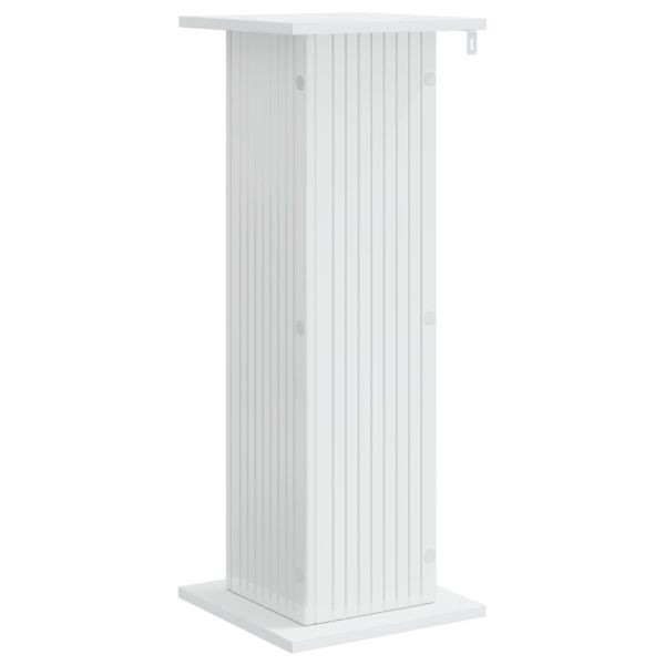 Стойка за растения Бял гланц 30,5 x 30 x 80,5 см