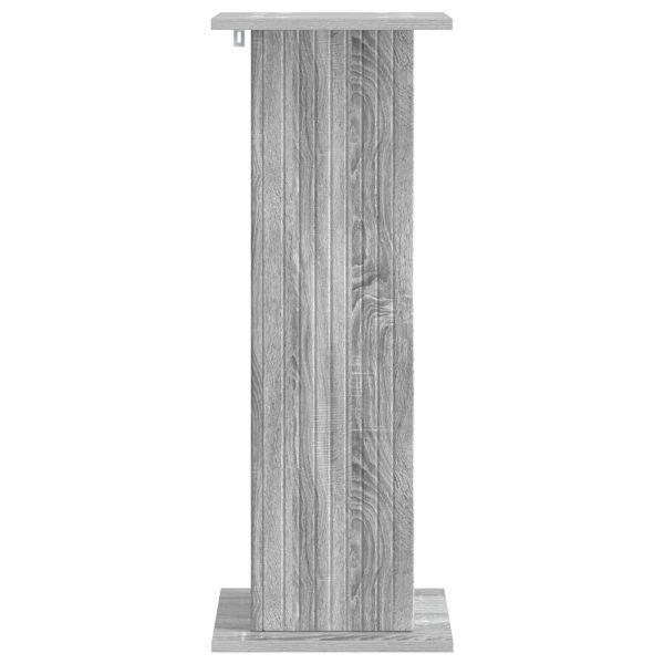 Стойка за растения 2 pcs Сива сонома 30,5 x 30 x 80,5 см