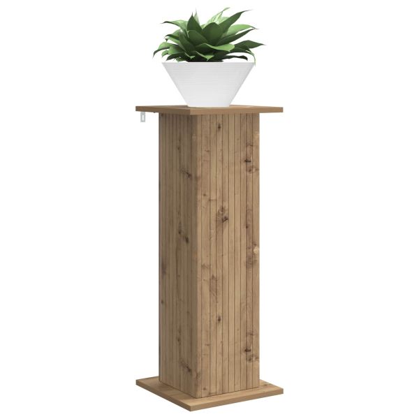 Стойка за растения 2 pcs Дъб артизан 30,5 x 30 x 80,5 см