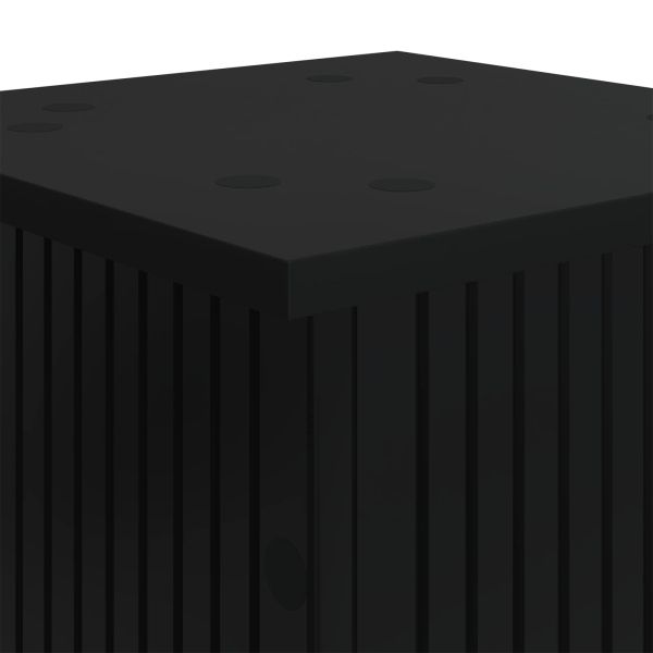 Стойка за растения 2 pcs Черно 30,5 x 30 x 60,5 см