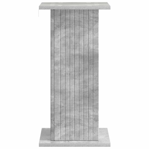 Стойка за растения 2 pcs Бетонно сиво 30,5 x 30 x 60,5 см