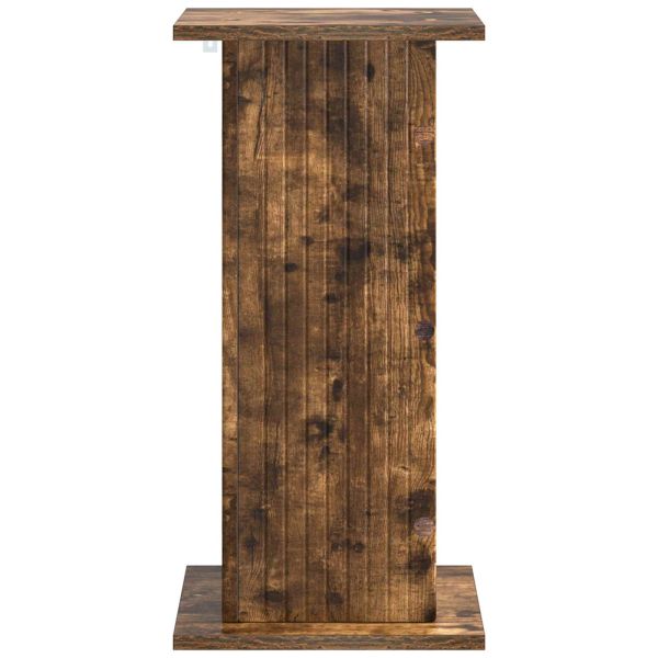 Стойка за растения 2 pcs Опушен дъб 30,5 x 30 x 60,5 см