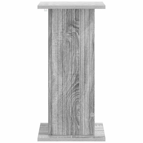 Стойка за растения 2 pcs Сива сонома 30,5 x 30 x 60,5 см