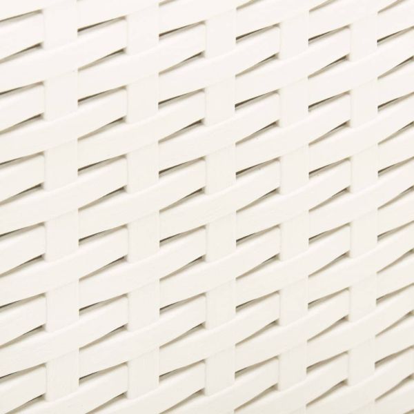 Градинска маса, бяла, 53x53x40 см, пластмаса