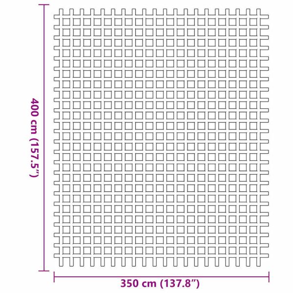 Килим за палатка Зелен 400 × 350 cm Полиестер