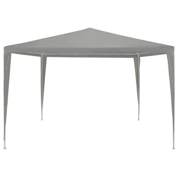 Парти шатър Светлосиво 300 x 300 x 255 см Полиетилен и стомана