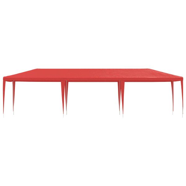 Парти шатър Червено 900 x 300 x 255 см Полиетилен и стомана