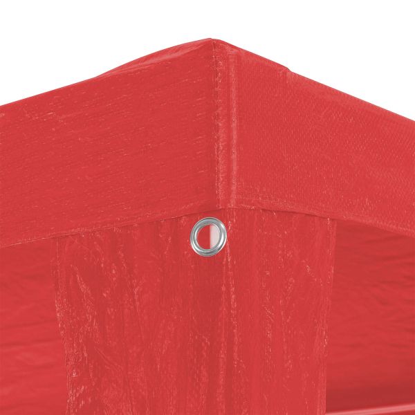 Парти шатър Червено 900 x 300 x 255 см Полиетилен и стомана