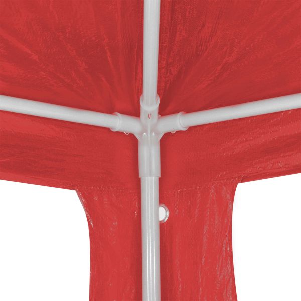 Парти шатър Червено 900 x 300 x 255 см Полиетилен и стомана