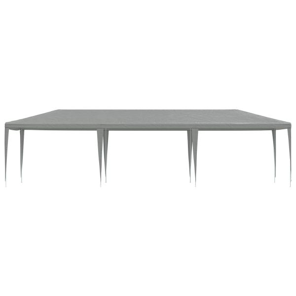 Парти шатър Светлосиво 900 x 300 x 255 см Полиетилен и стомана