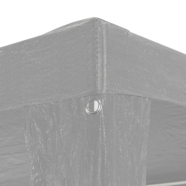 Парти шатър Светлосиво 900 x 300 x 255 см Полиетилен и стомана