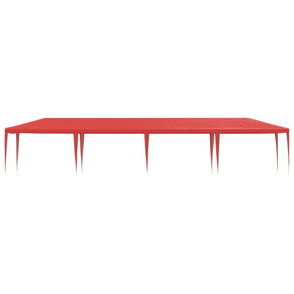 Парти шатър Червено 1200 x 300 x 255 см Полиетилен и стомана