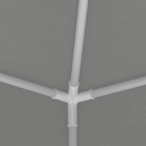 Парти шатър Светлосиво 200 x 200 x 240 см Полиетилен и стомана