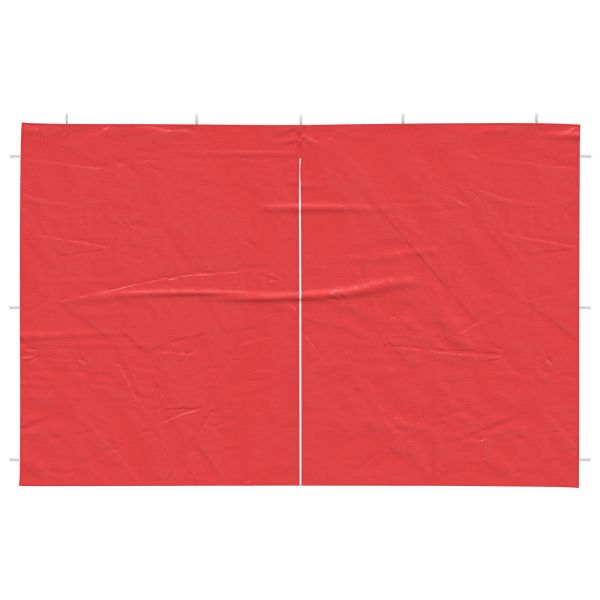 Стена на палатка за парти 2 pcs Червено 300 x 195 см