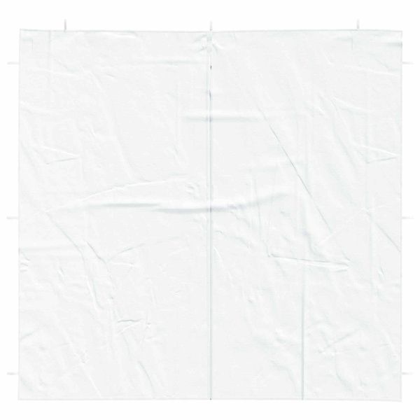 Стена на палатка за парти 2 pcs Бяло 200 x 195 см