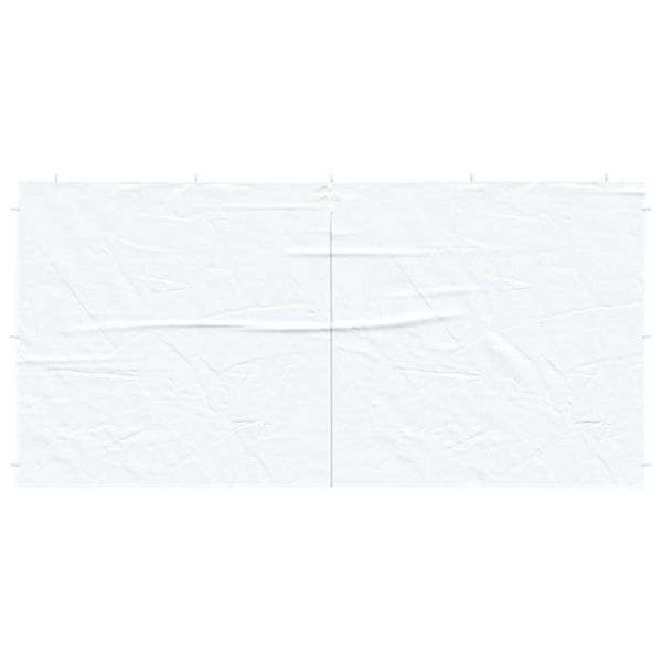 Стена на палатка за парти 2 pcs Бяло 400 x 195 см