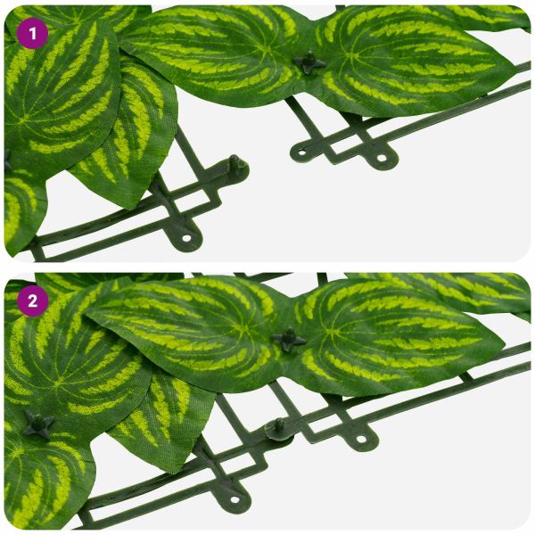 Завеса за балкон с листа Зелен и жълт 600 x 150 cm