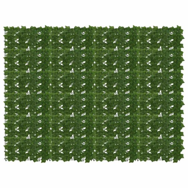 Завеса за балкон с листа Зелено 200 x 150 cm Полиестер и тъкан