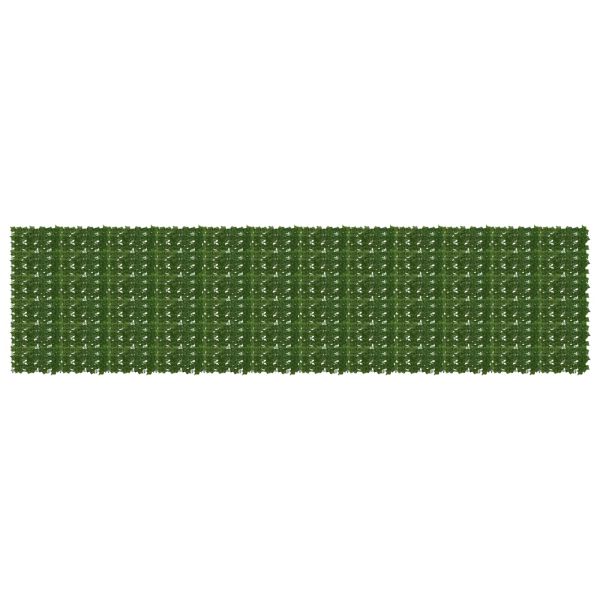 Завеса за балкон с листа Зелено 600 x 150 cm Полиестер и тъкан