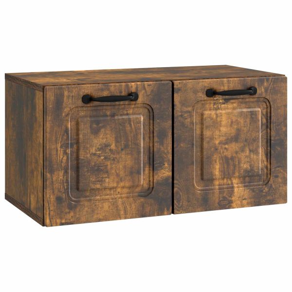 Стенно монтиран ТВ шкаф Опушен дъб 59,5 x 31 x 30 см