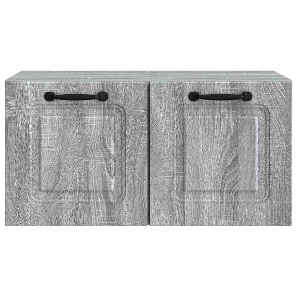 Стенно монтиран ТВ шкаф Сива сонома 59,5 x 31 x 30 см