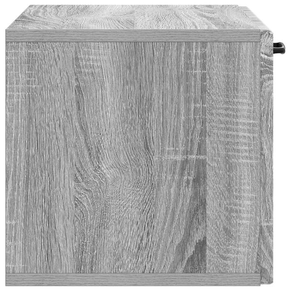 Стенно монтиран ТВ шкаф Сива сонома 59,5 x 31 x 30 см