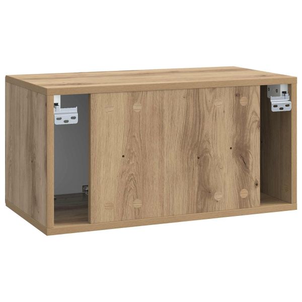 Стенно монтиран ТВ шкаф Дъб артизан 59,5 x 31 x 30 см
