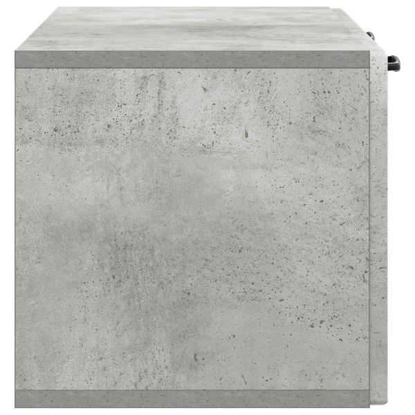 Стенно монтиран ТВ шкаф Бетонно сиво 78,5 x 31 x 30 см