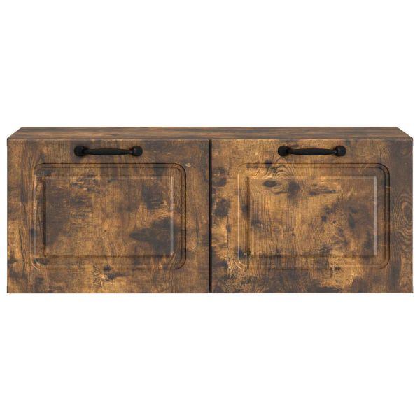 Стенно монтиран ТВ шкаф Опушен дъб 78,5 x 31 x 30 см