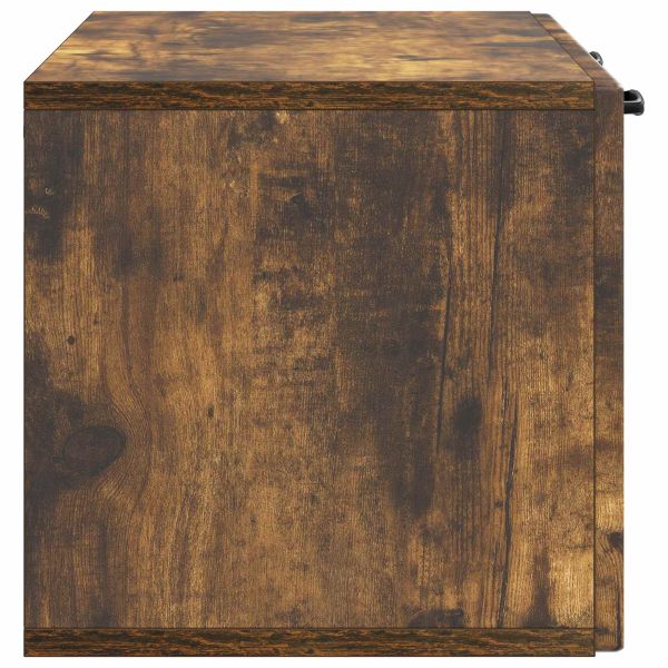 Стенно монтиран ТВ шкаф Опушен дъб 78,5 x 31 x 30 см